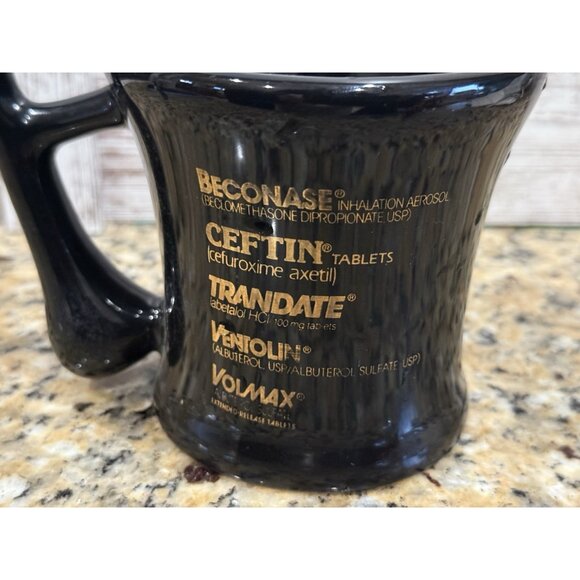 Pride In Pharmacy Mortar And Pestle Look 12 oz Coffee Mug Allen & Hanburys - Picture 3 of 6